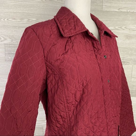 Gap Red Quilted Light Jacket - Picture 2 of 6